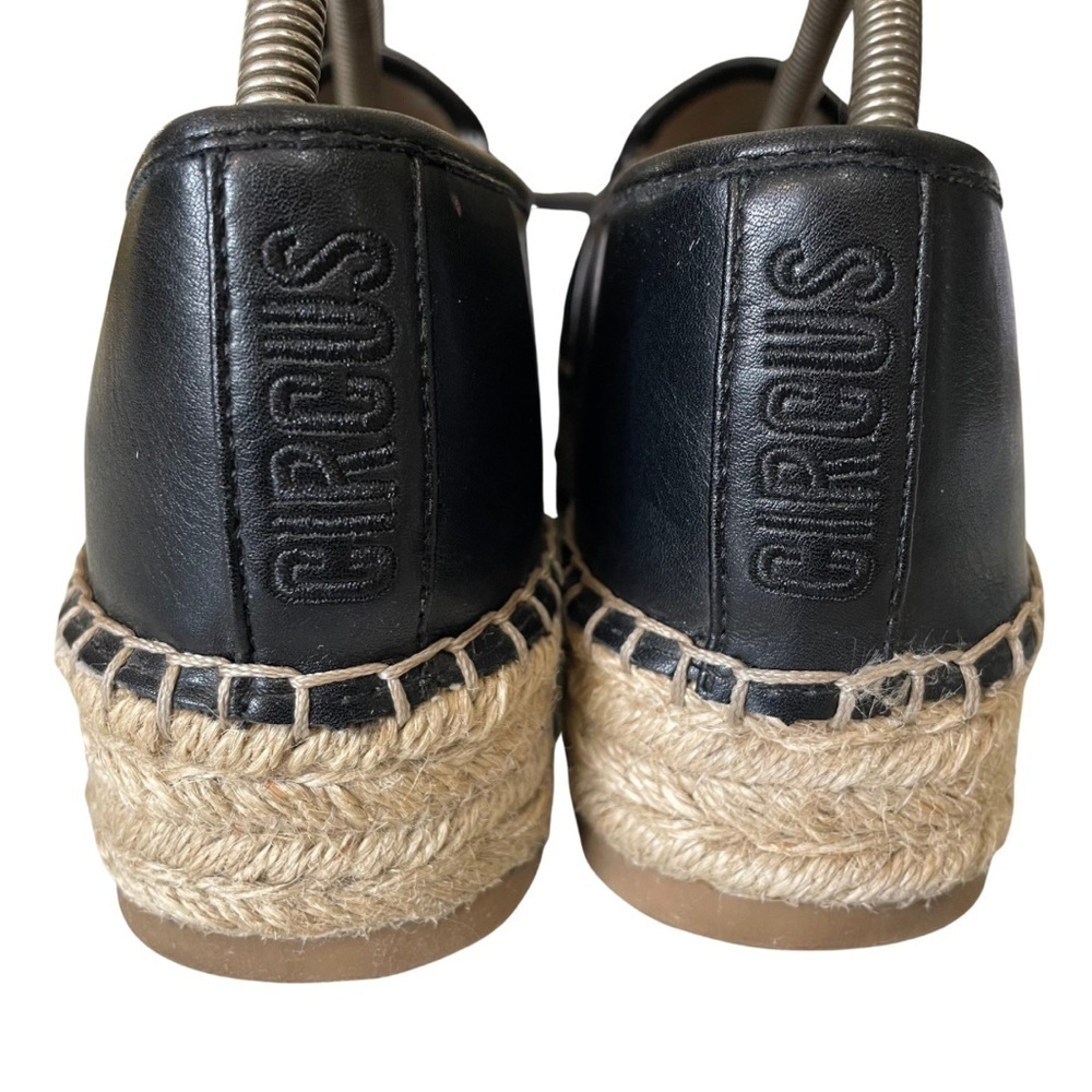Circus by Sam Edelman Black Espadrille Platform Slip-Ons - Picture 5 of 9